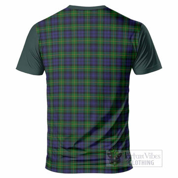Gordon Tartan Accent T-Shirt with Family Crest