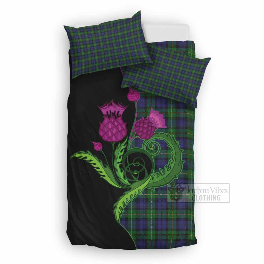 Gordon Tartan Bedding Set Traditional Scottish Thistle UK Bedding Set UK Double 79*79 inch - Tartan Vibes Clothing