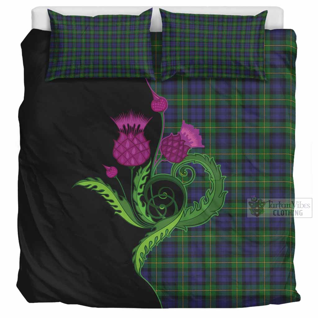 Gordon Tartan Bedding Set Traditional Scottish Thistle UK Bedding Set UK Super King 104*94 inch - Tartan Vibes Clothing