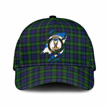 Gordon Tartan Classic Cap with Family Crest In Me Style