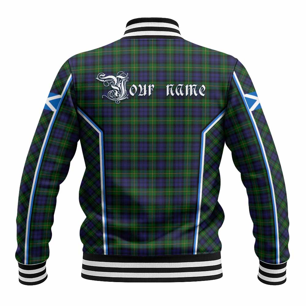 Gordon Tartan Crest Baseball Jacket Scotland Coat of Arm Flag Style - Tartan Vibes Clothing
