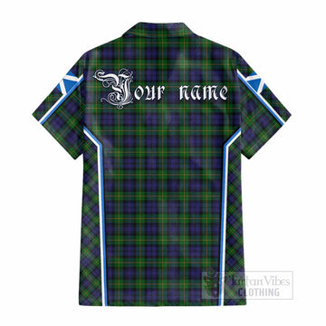 Gordon Tartan Crest Cotton Hawaiian Shirt Scotland Coat of Arm Flag Style - Tartan Vibes Clothing