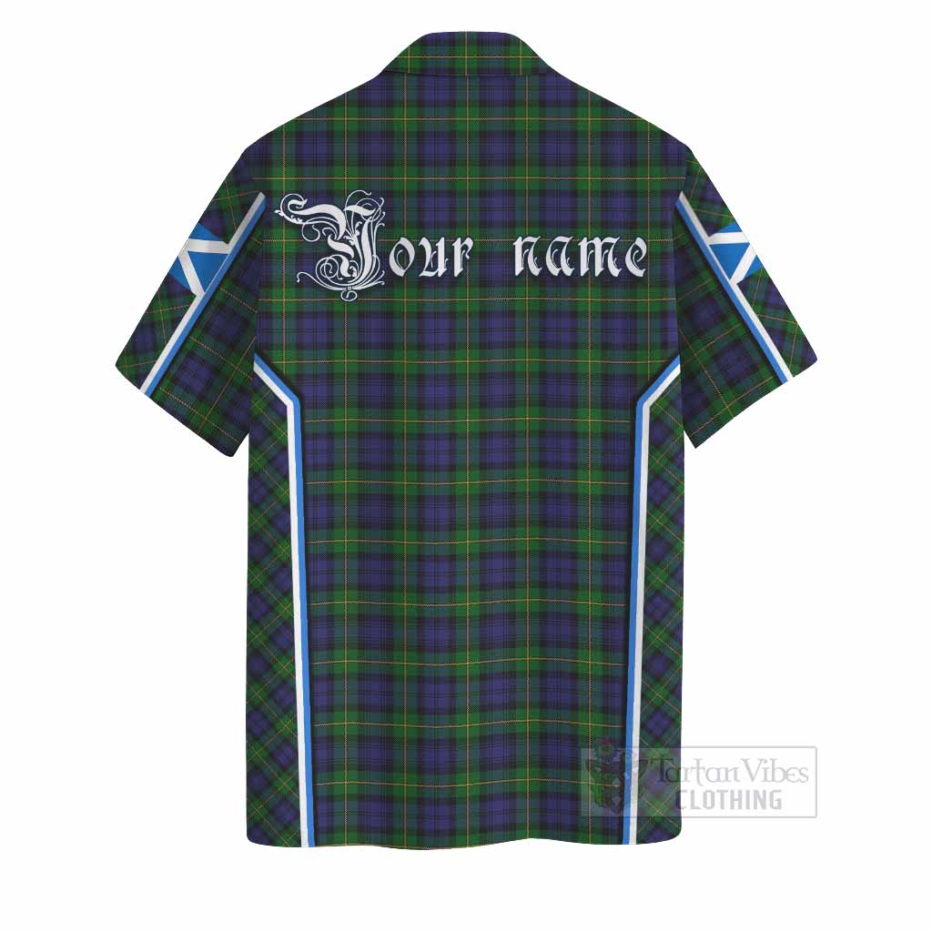 Gordon Tartan Crest Hawaiian Shirt Scotland Coat of Arm Flag Style - Tartan Vibes Clothing