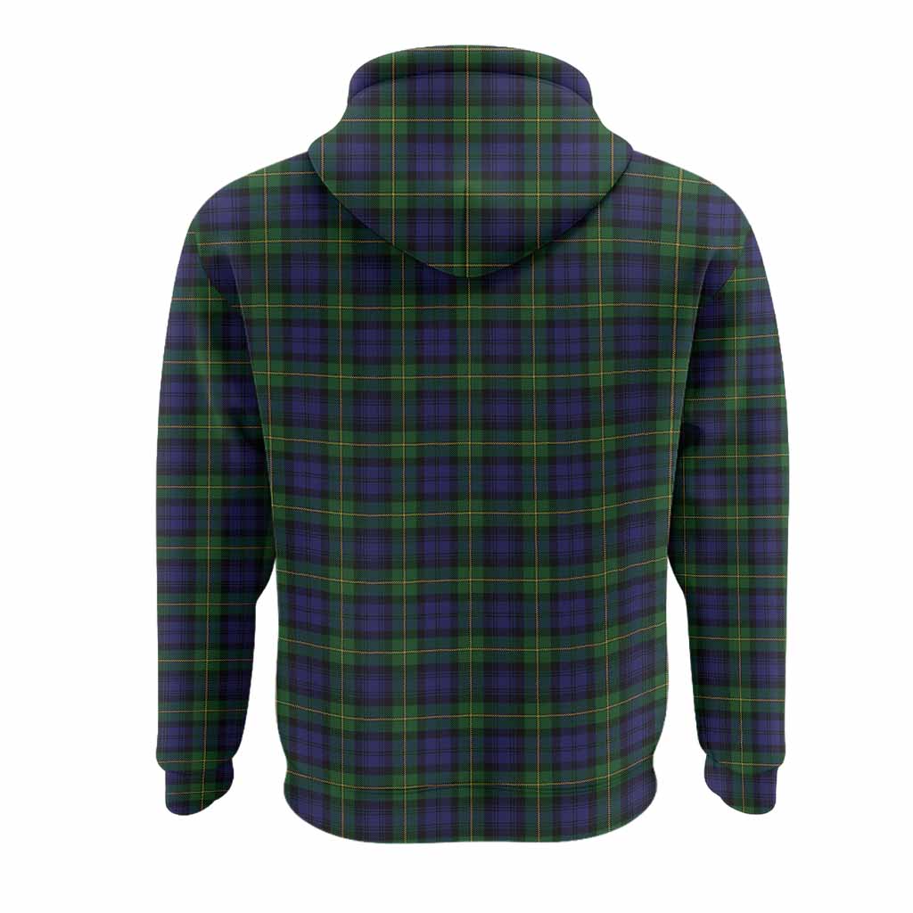 Gordon Tartan Crest Hoodie Ferocious Lion Style