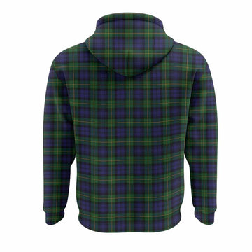 Gordon Tartan Crest Hoodie Ferocious Lion Style