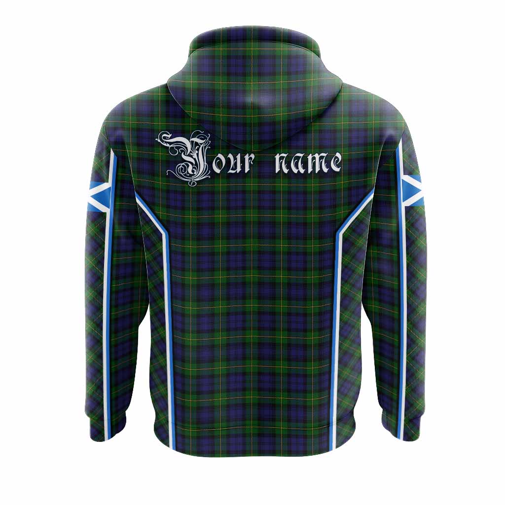 Gordon Tartan Crest Hoodie Scotland Coat of Arm Flag Style - Tartan Vibes Clothing