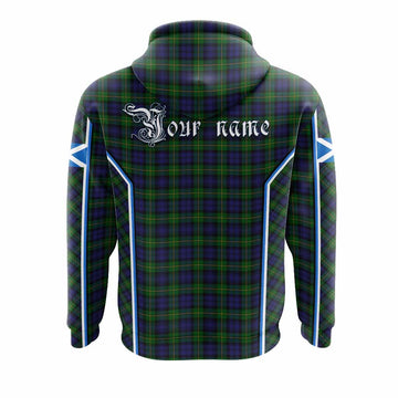 Gordon Tartan Crest Hoodie Scotland Coat of Arm Flag Style