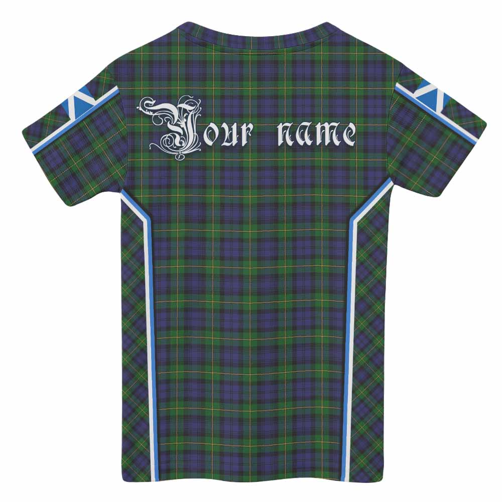 Gordon Tartan Crest Kid T-shirt Scotland Coat of Arm Flag Style - Tartan Vibes Clothing