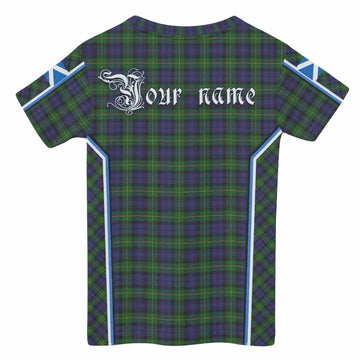 Gordon Tartan Crest Kid T-shirt Scotland Coat of Arm Flag Style