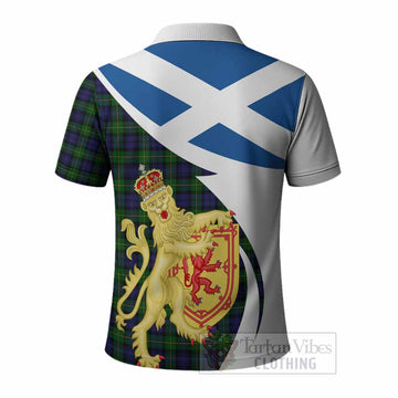 Gordon Tartan Crest Lion Rampant Polo Shirt Classic Scottish Style - Tartan Vibes Clothing