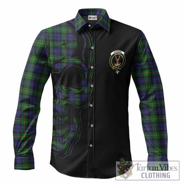 Gordon Tartan Crest Long Sleeve Button Shirts Scottish To The Bone