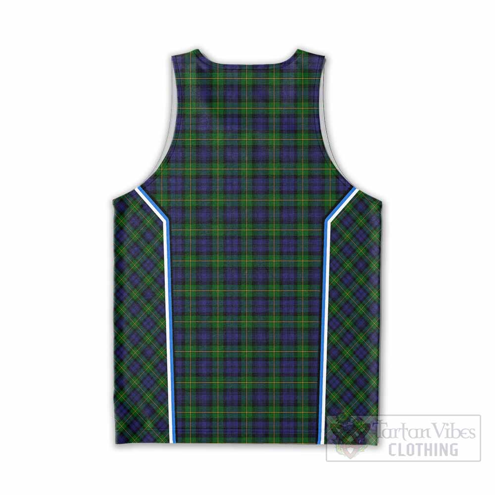 Gordon Tartan Crest Men Tank Top Scotland Coat of Arm Flag Style - Tartan Vibes Clothing