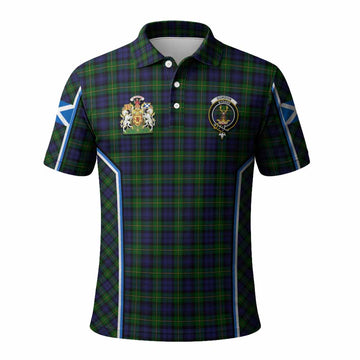 Gordon Tartan Crest Polo Shirt Scotland Coat of Arm Flag Style - Tartan Vibes Clothing
