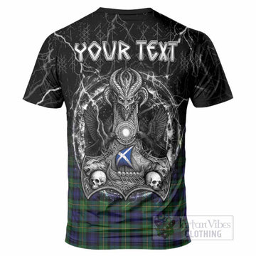 Gordon Tartan Crest T-Shirt Celtic Odin's Raven Legacy