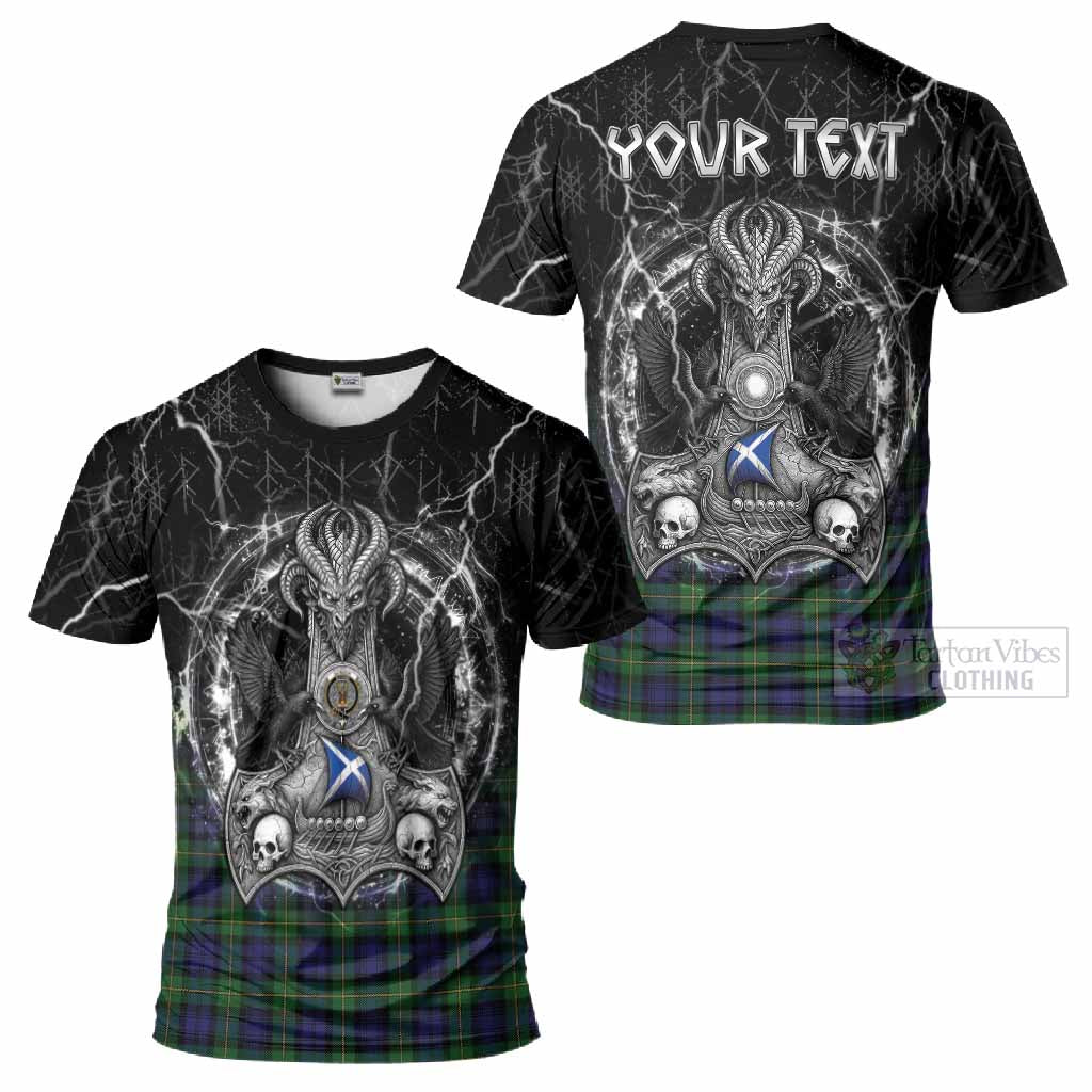 Gordon Tartan Crest T-Shirt Celtic Odin's Raven Legacy