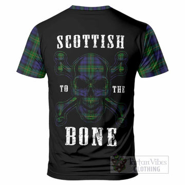 Gordon Tartan Crest T-Shirt Scottish To The Bone - Tartan Vibes Clothing