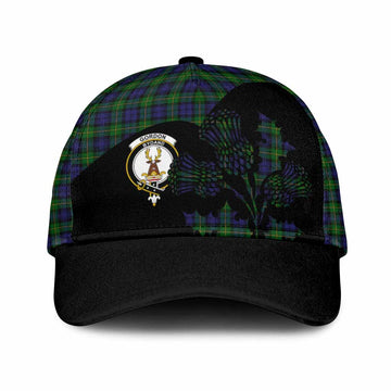 Gordon Tartan Family Crest Classic Cap Scotland Thistle Floral Flag Style