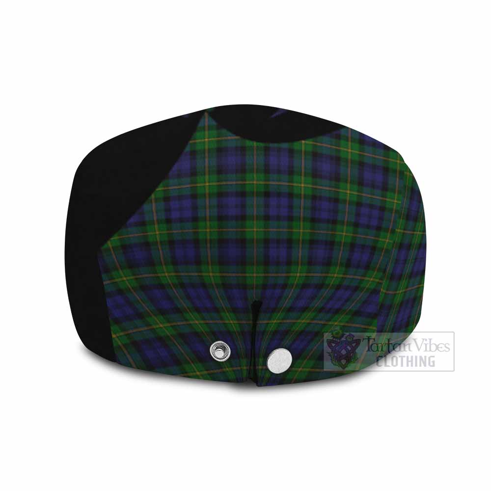 Gordon Tartan Family Crest Flat Cap, Jeff Cap Scotland Thistle Floral