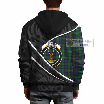 Gordon Tartan Family Crest Hoodie Celtic Scottish Thistle Floral