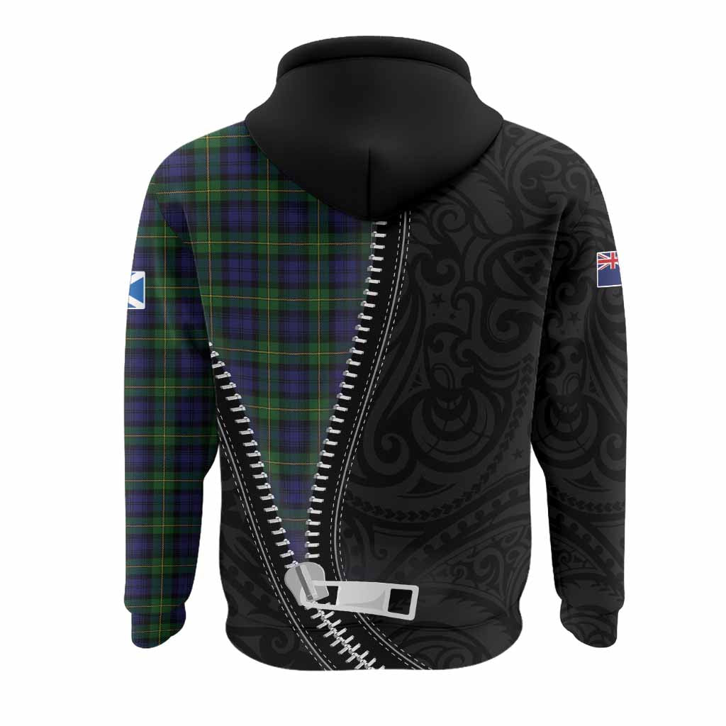 Gordon Tartan Hoodie New Zealand Pattern Unique Zipper Stylized