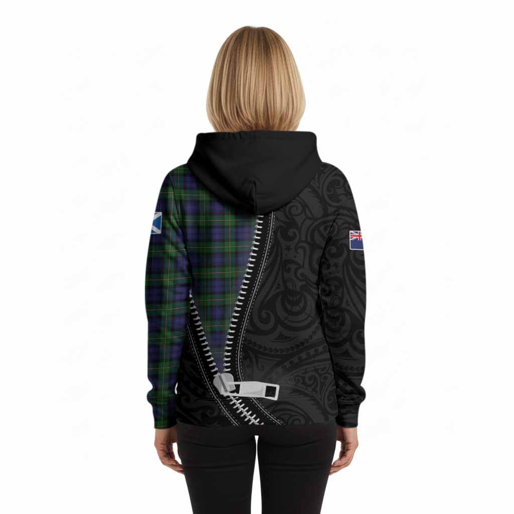 Gordon Tartan Hoodie New Zealand Pattern Unique Zipper Stylized