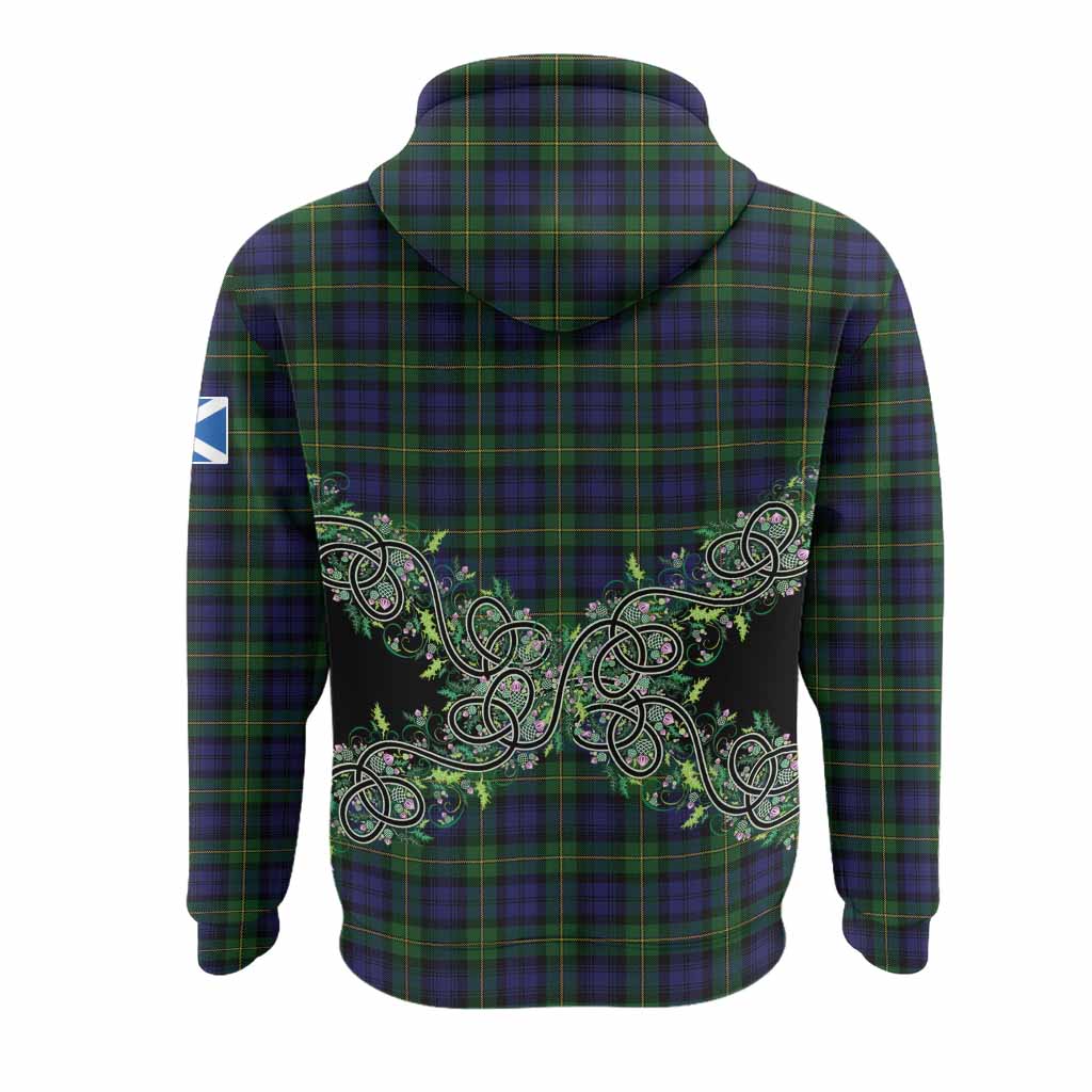 Gordon Tartan Hoodie Thistle Scottish Spirit