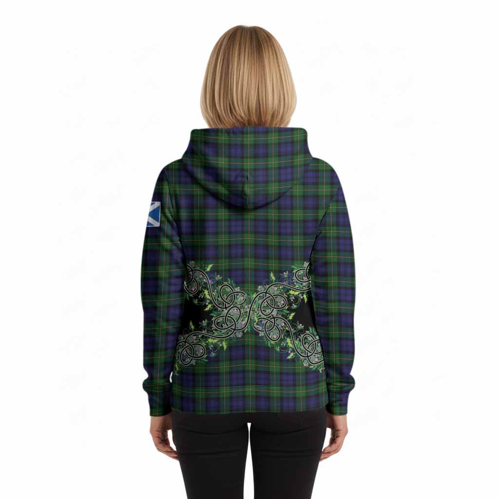 Gordon Tartan Hoodie Thistle Scottish Spirit