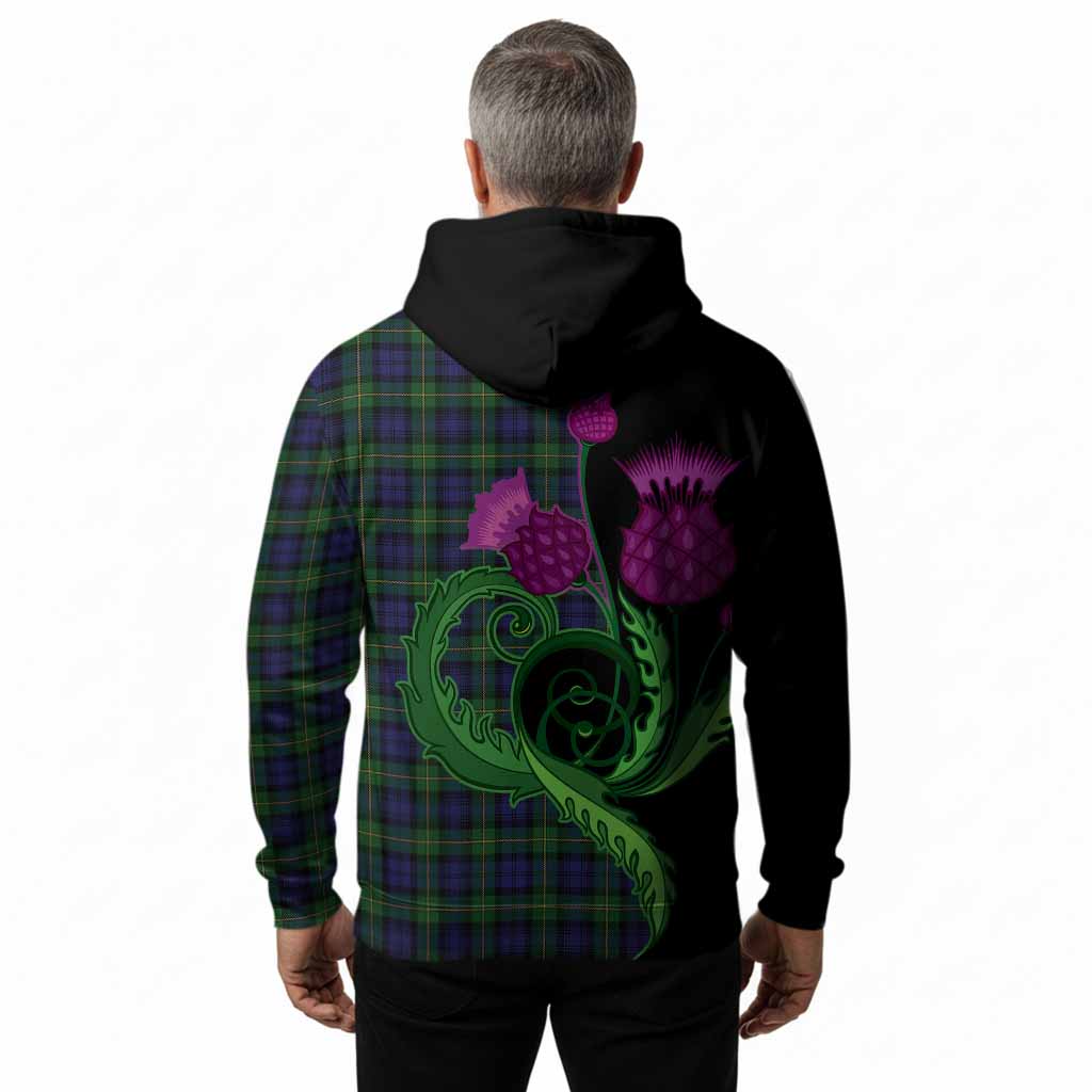 Gordon Tartan Hoodie Traditional Scottish Thistle