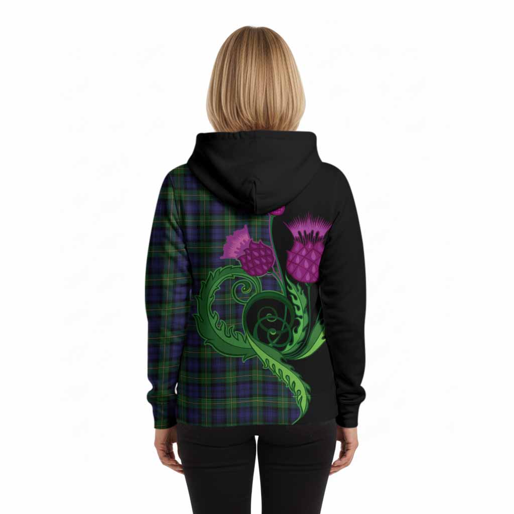 Gordon Tartan Hoodie Traditional Scottish Thistle
