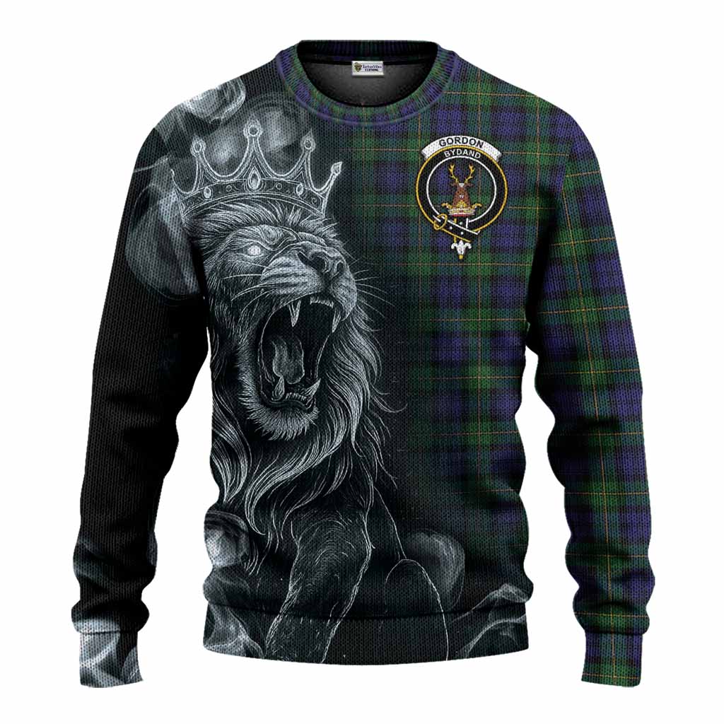 Gordon Tartan Knitted Sweater Roaring Lion Heritage