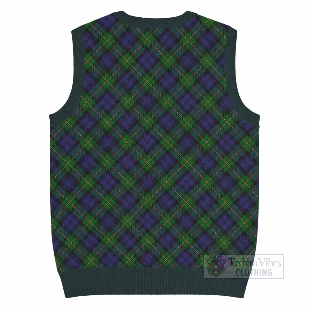 Gordon Tartan  Knitted V-Neck Vest Cross Style