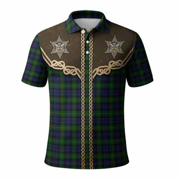 Gordon Tartan Polo Shirt Bigfoot Riding The Kelpie Monster