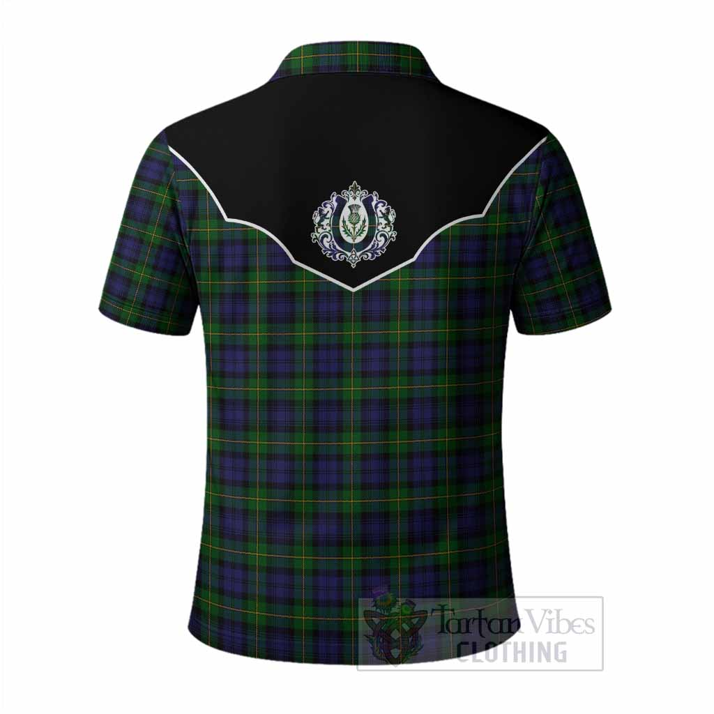 Gordon Tartan Polo Shirt Horseshoe Ornament - Tartan Vibes Clothing
