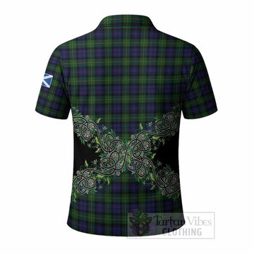 Gordon Tartan Polo Shirt Thistle Scottish Spirit