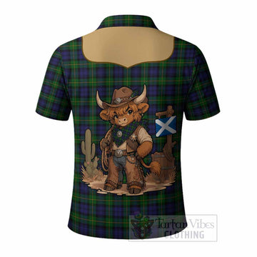 Gordon Tartan Polo Shirt Wee Coo Cowboy Cute Style