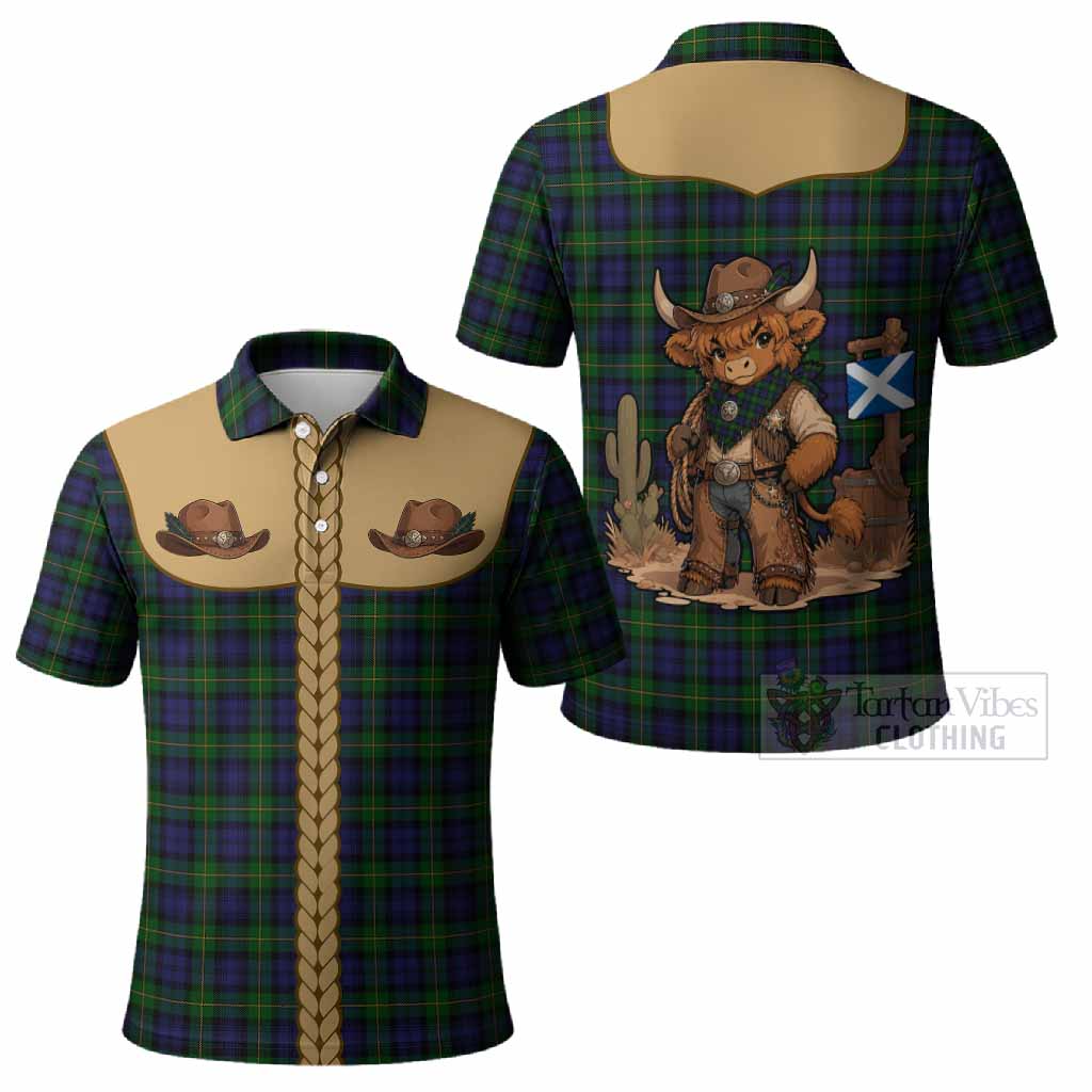 Gordon Tartan Polo Shirt Wee Coo Cowboy Cute Style