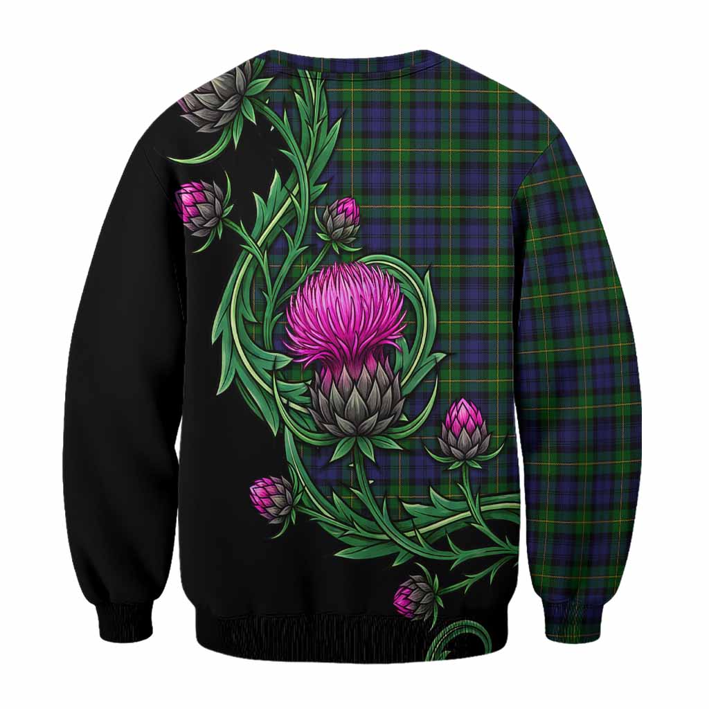 Gordon Tartan Sweatshirt Resilient Scottish Thistle - Tartan Vibes Clothing
