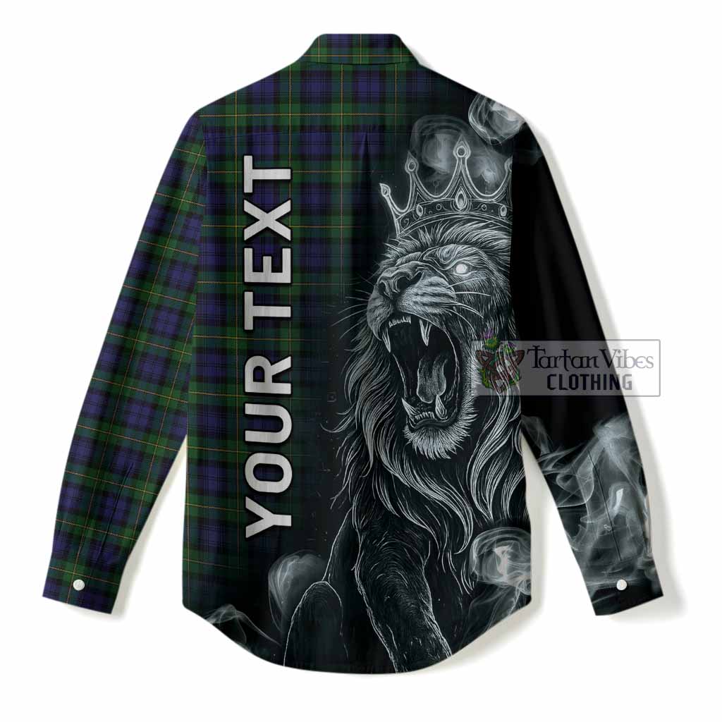 Gordon Tartan Women Casual Shirt Roaring Lion Heritage