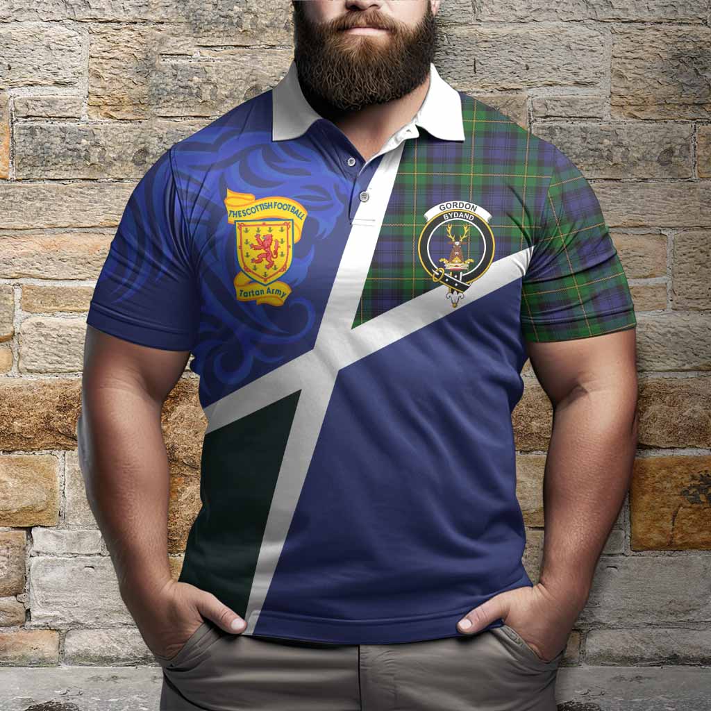 Gordon The Scottish Football Crest Polo Shirt Lion-Tartan Army