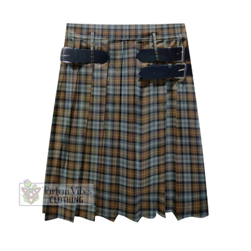 Gordon Weathered Tartan Men's Pleated Skirt - Fashion Casual Retro Scottish Kilt Style