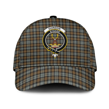 Gordon Weathered Tartan Classic Cap with Family Crest