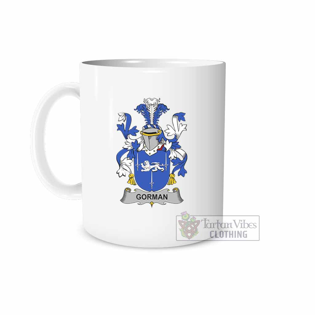 Tartan Vibes Clothing Gorman Irish Clan Coat of Arms Ceramic Mug