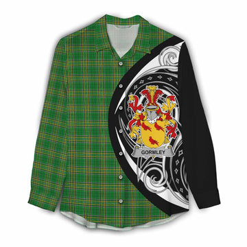 Gormley Irish Clan Women's Casual Shirt Celtic Circle Style Female - Tartan Vibes Clothing