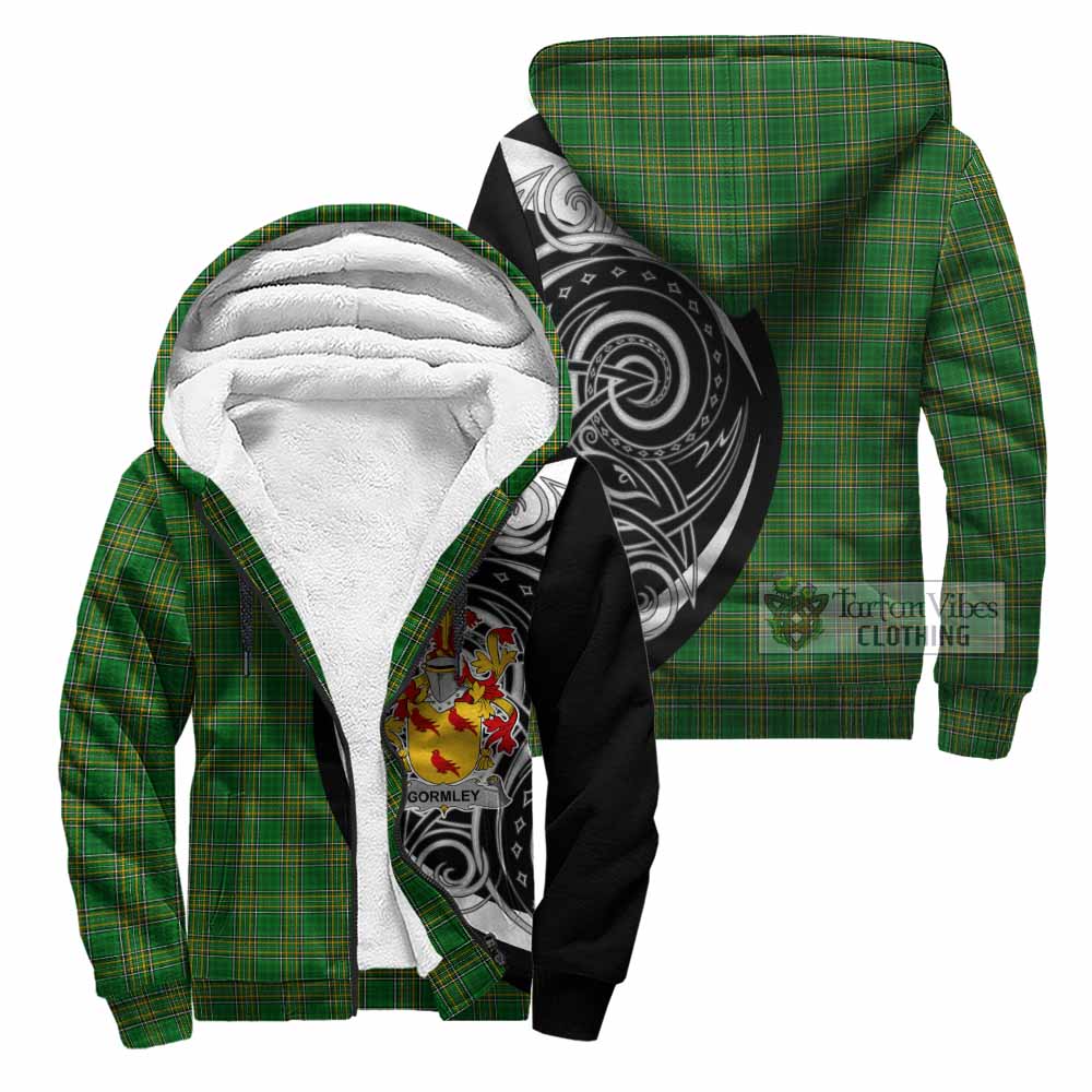 Tartan Vibes Clothing Gormley Irish Clan Sherpa Hoodie Celtic Circle Style