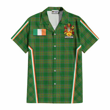 Gormley Irish Clan Coat of Arm Tartan Cotton Hawaiian Shirt Flag Style