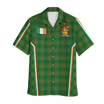 Gormley Irish Clan Coat of Arm Tartan Hawaiian Shirt Flag Style
