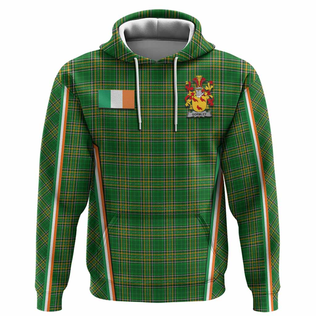 Gormley Irish Clan Coat of Arm Tartan Hoodie Flag Style
