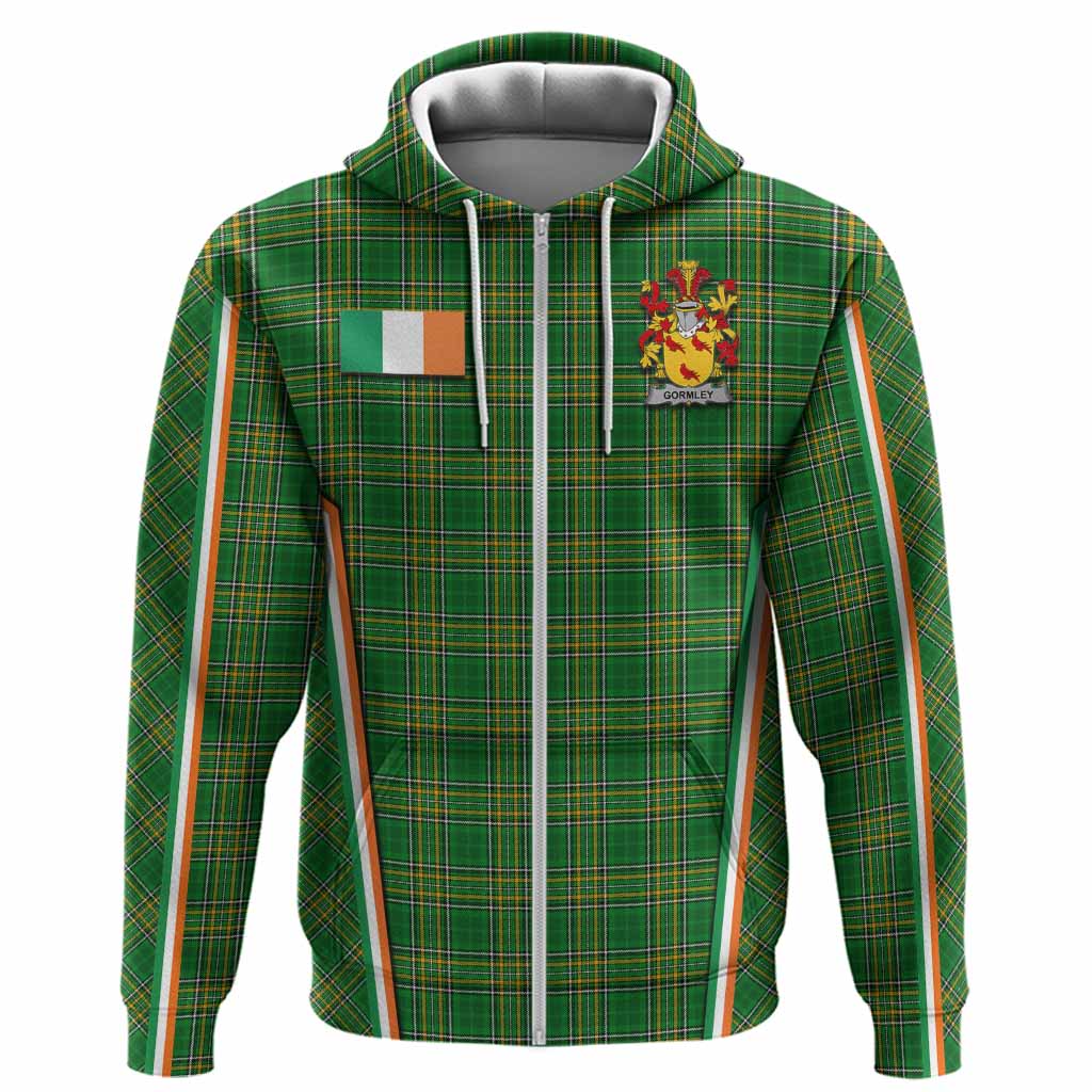 Gormley Irish Clan Coat of Arm Tartan Hoodie Flag Style