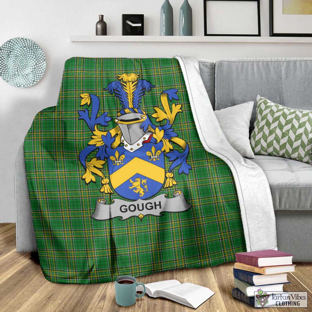 Gough Irish Clan Tartan Blanket with Coat of Arms - Tartan Vibes Clothing
