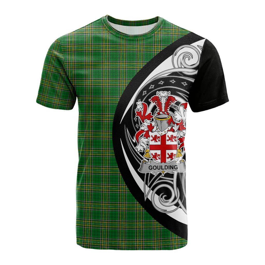 Tartan Vibes Clothing Goulding Irish Clan Cotton T-shirt Celtic Circle Style
